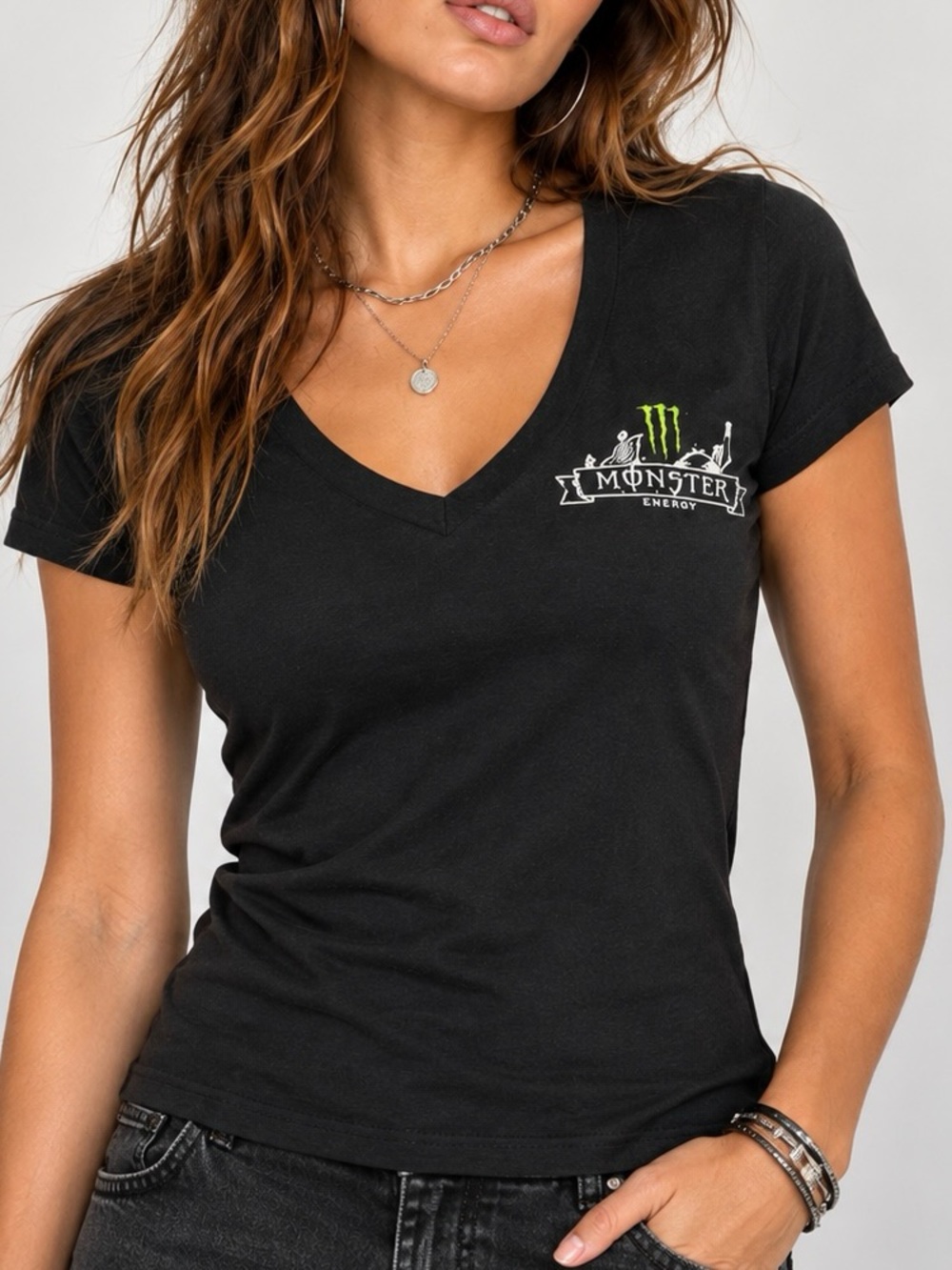 Monster Energy Mi Muerte Loca Sugar Skull Graphic Tee Y2K M - Picture 2 of 7
